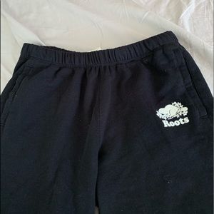 black sweatshorts